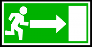 Emergency exit sign